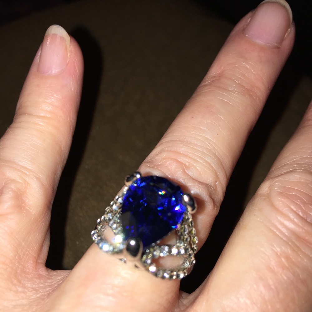 price Drop- Blue Ice Ring